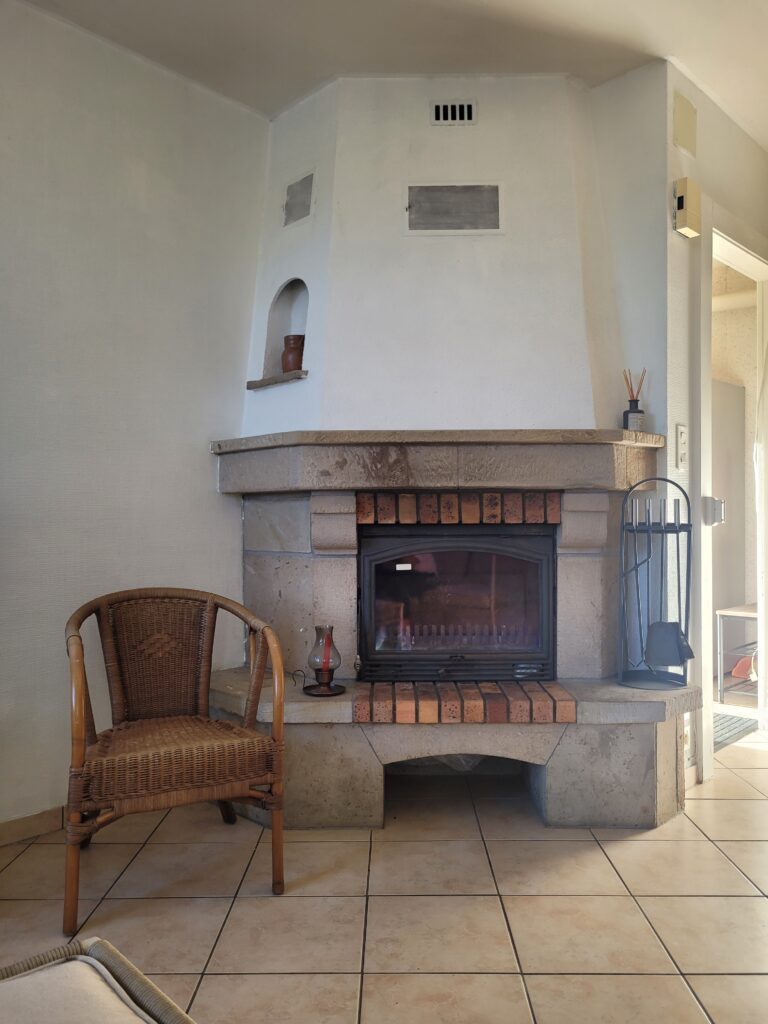 Cozy fireplace in your private gite